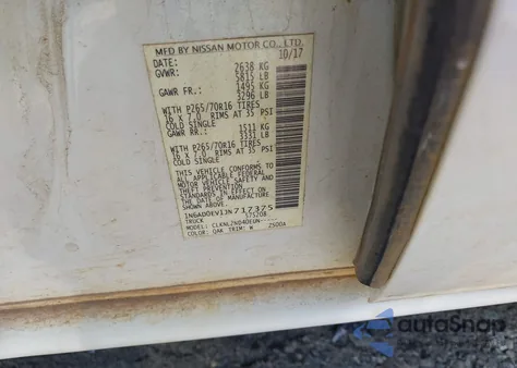 2018 Nissan Frontier Sv из США, поврежденный, VIN 1N6AD0EV1JN717375